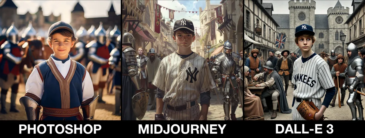 Photoshop、Midjourney和DALL-E 3对比测试:谁才是真正的AI图像生成王者?