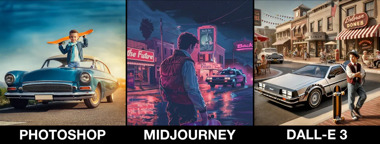 Photoshop、Midjourney和DALL-E 3对比测试:谁才是真正的AI图像生成王者?