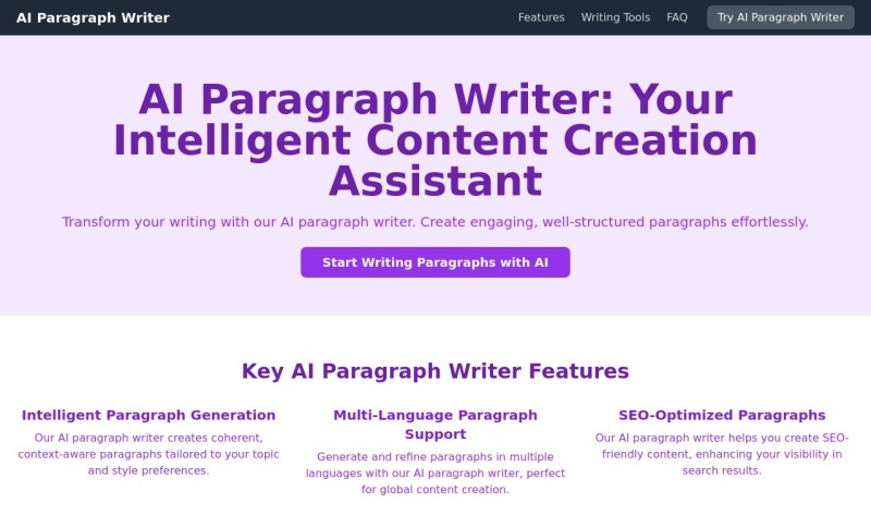 AI Paragraph Writer