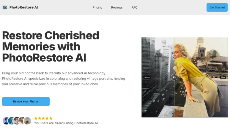PhotoRestore AI