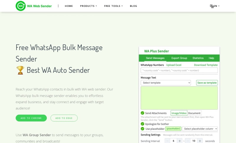 WA Web Sender