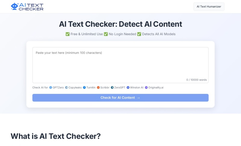 AI Text Checker