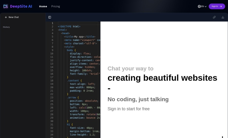 DeepSite AI
