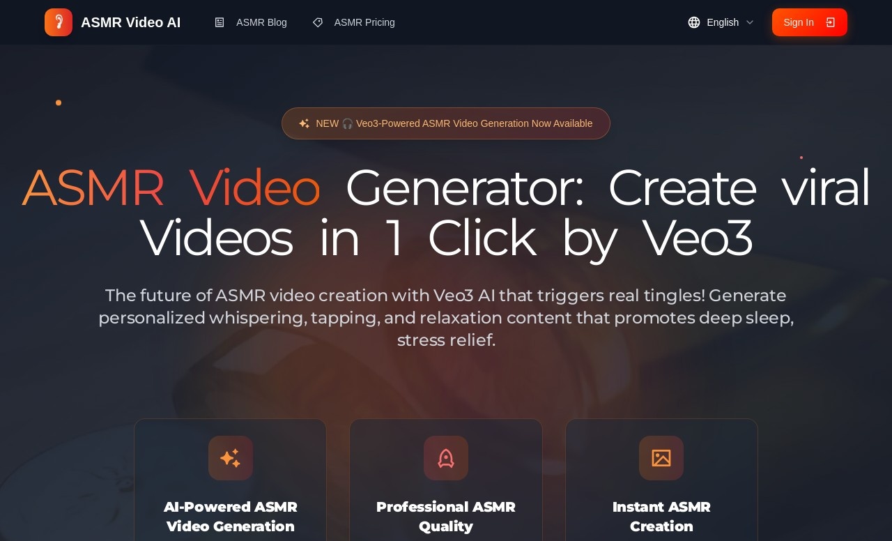 ASMR Video AI Generator