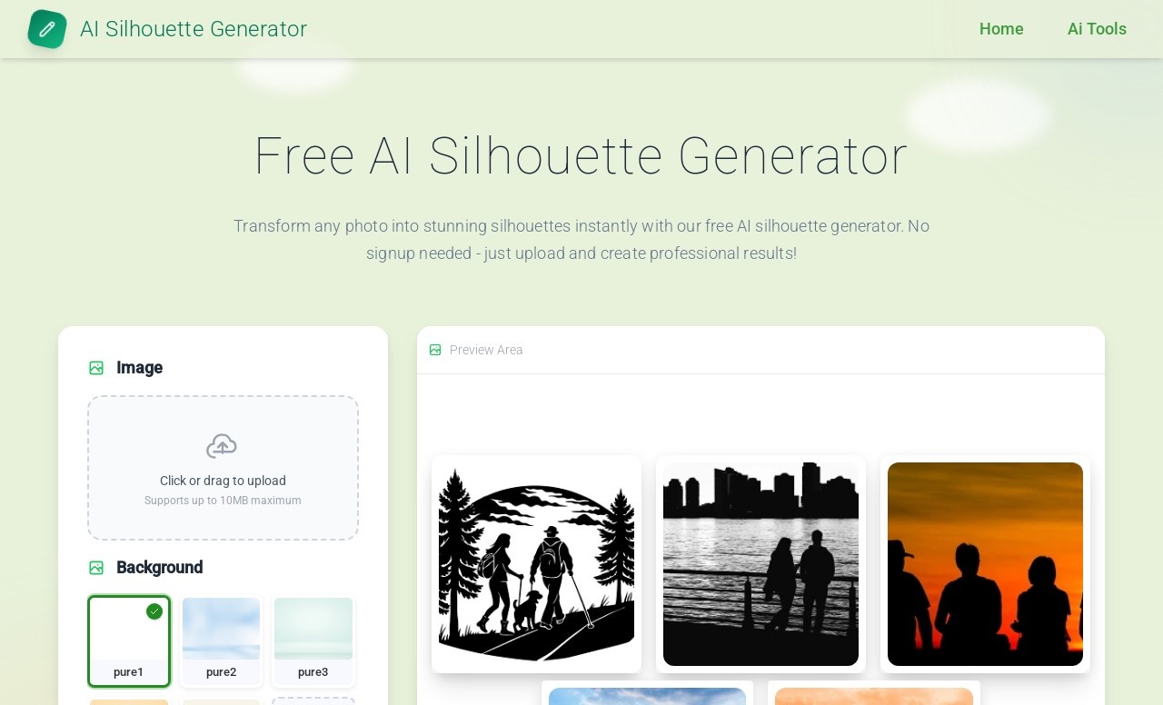 AI Silhouette Generator