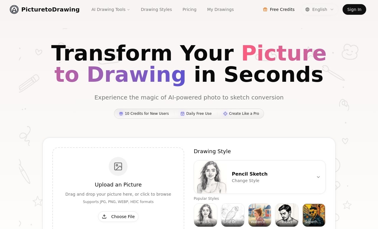 Picture to Drawing AI