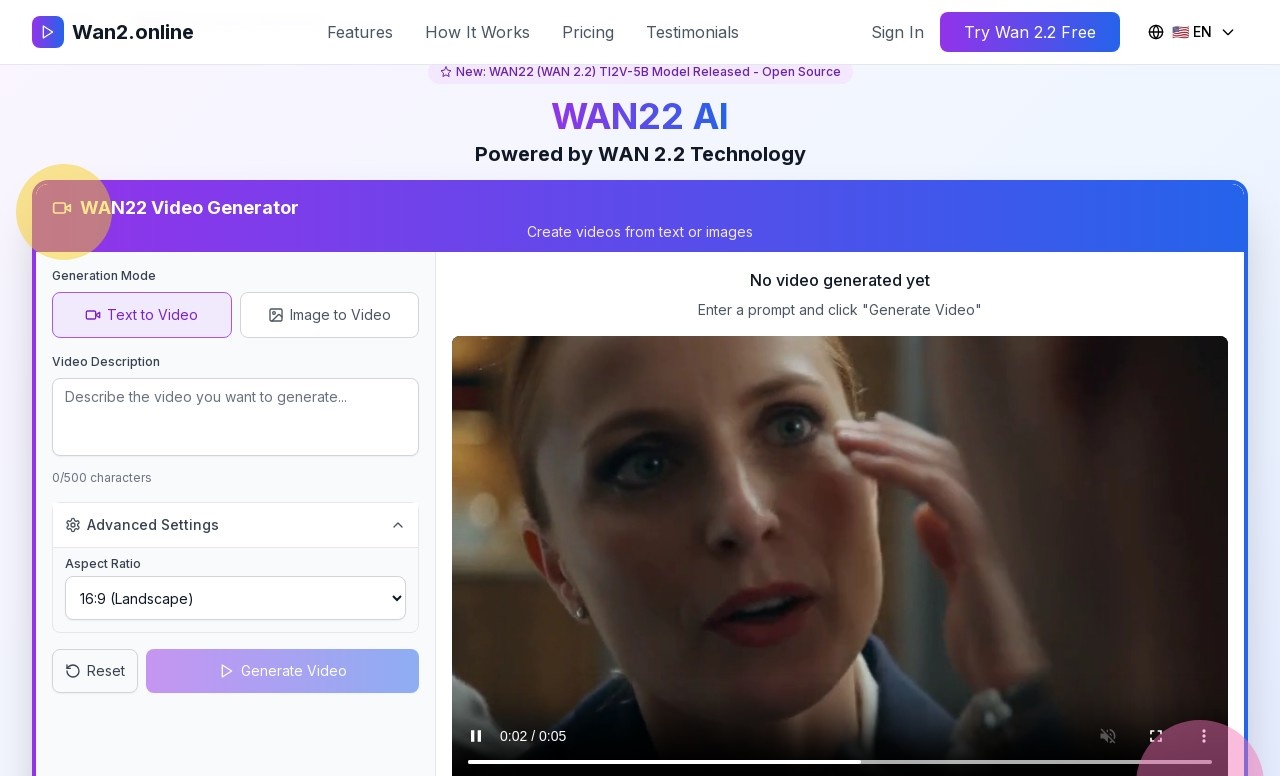 WAN22 AI