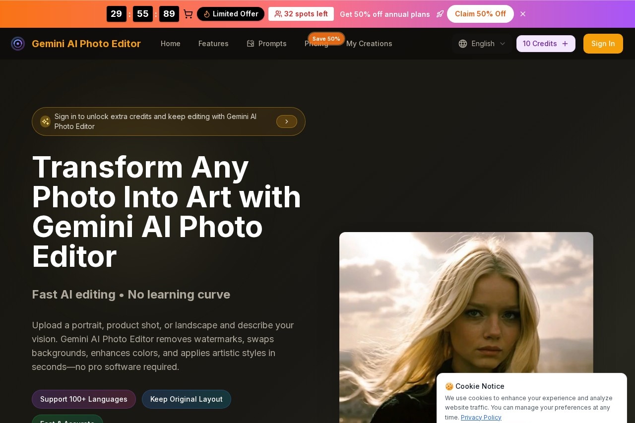 Gemini AI Photo Editor