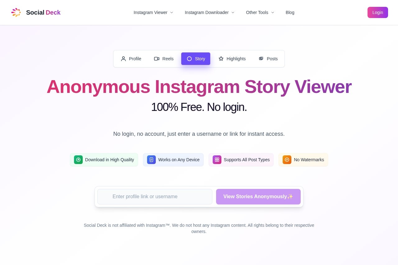Instagram Story Viewer