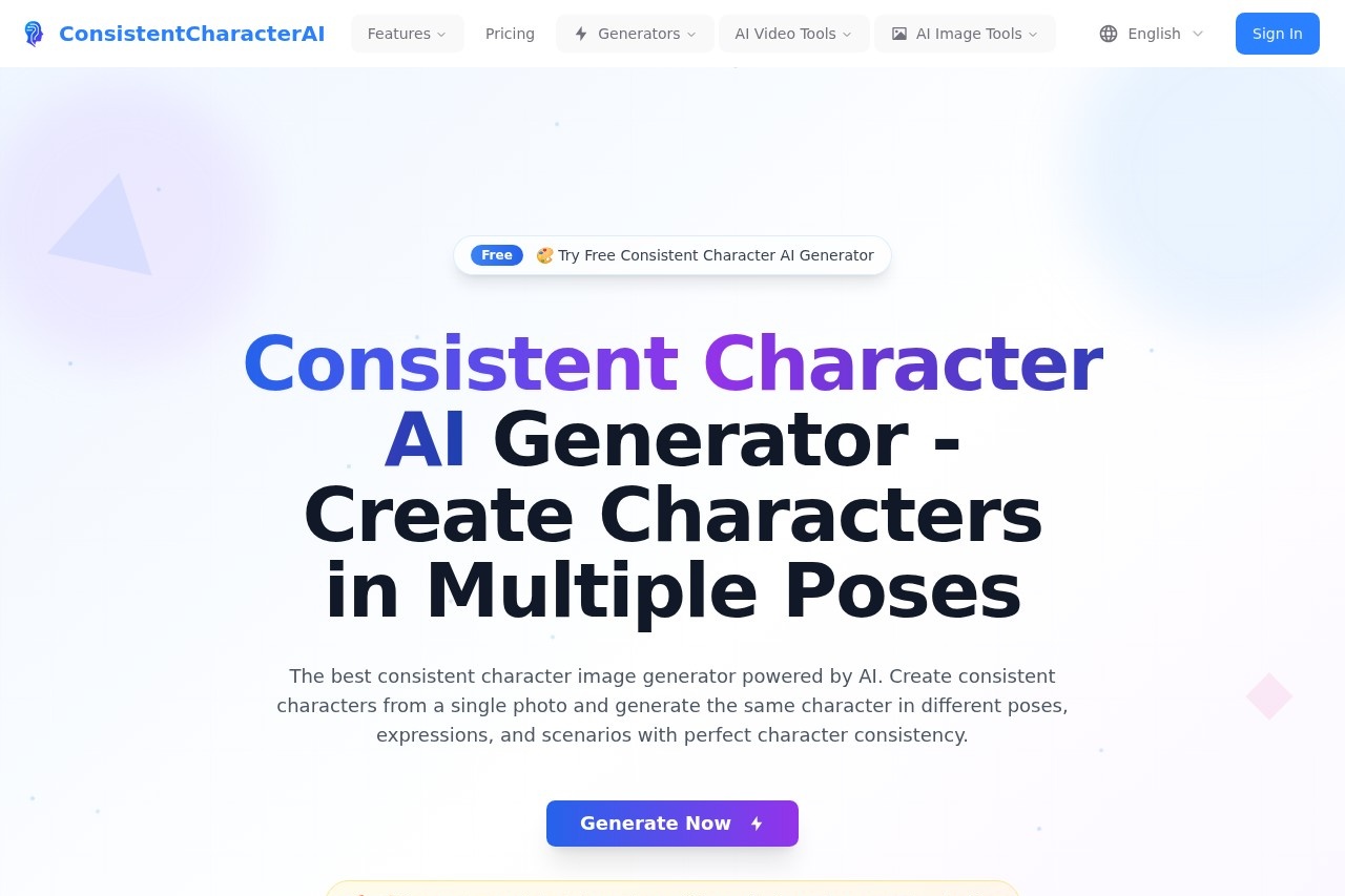 Consistent Character AI