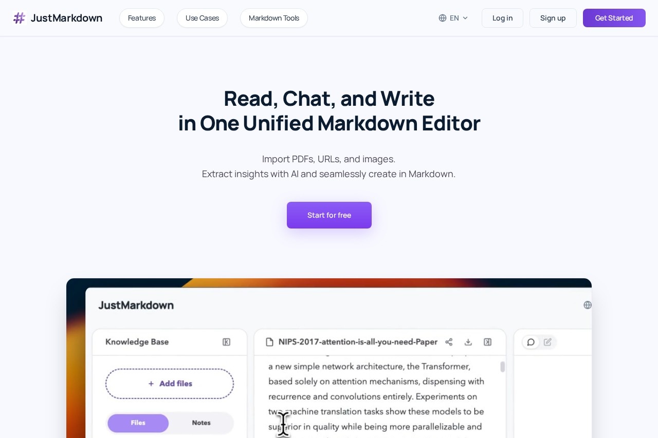 JustMarkdown