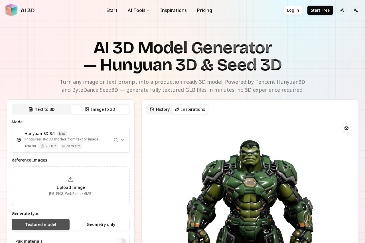 AI 3D Model Generator