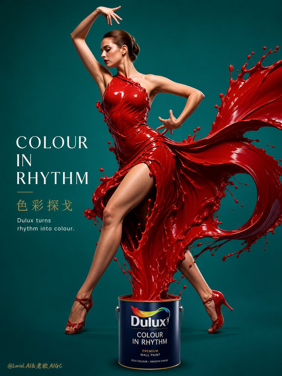 为 Dulux 打造一张极致高端的编辑式广告海报