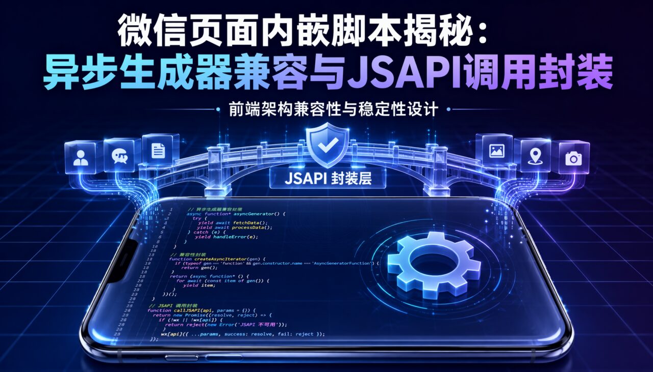 微信JSAPI底层逻辑拆解：环境检测、JSBridge与异步机制