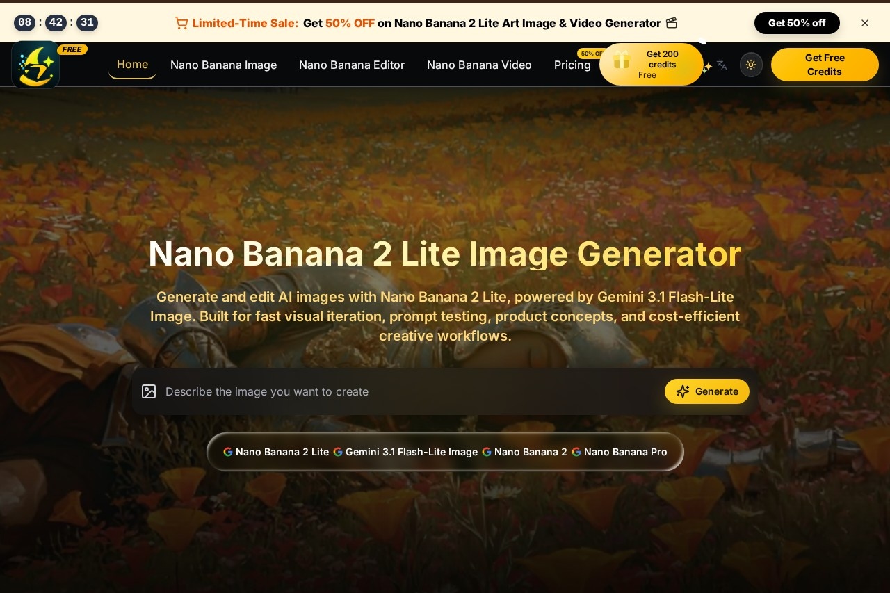 Nano Banana 2 Lite