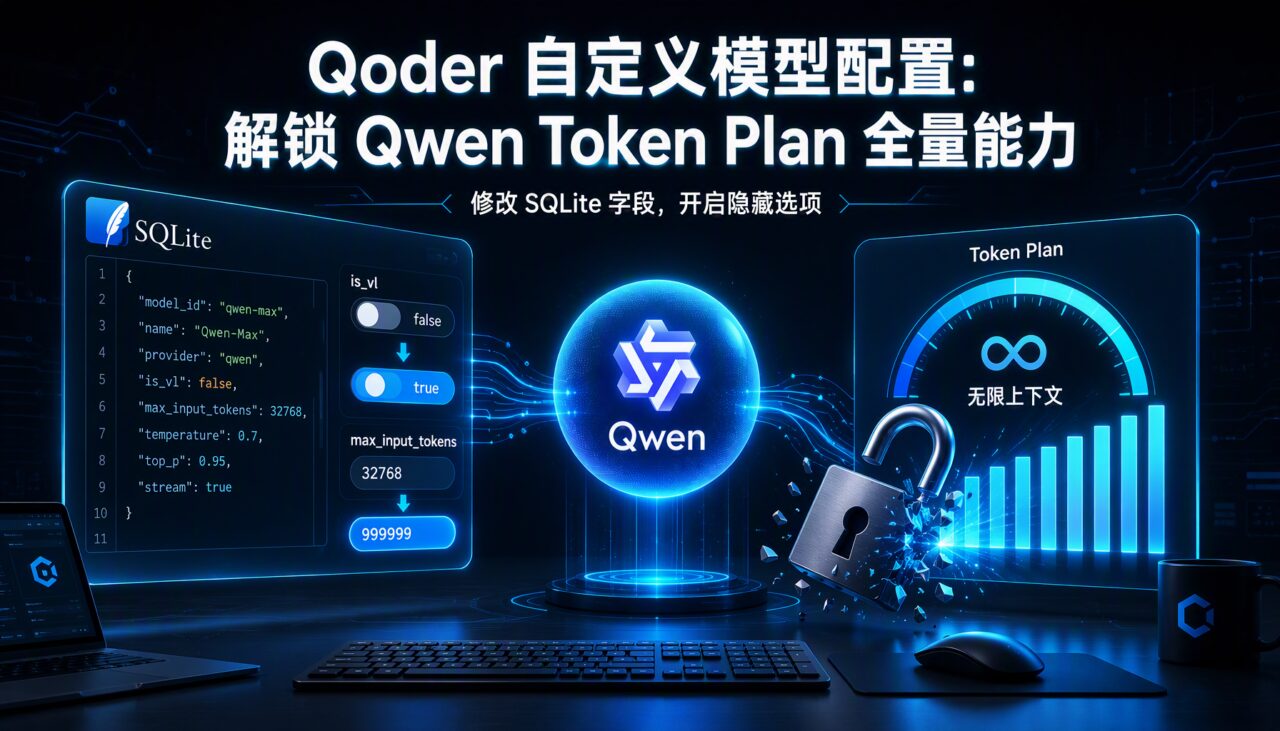 Qoder 自定义模型配置：解锁 Qwen Token Plan 全量能力