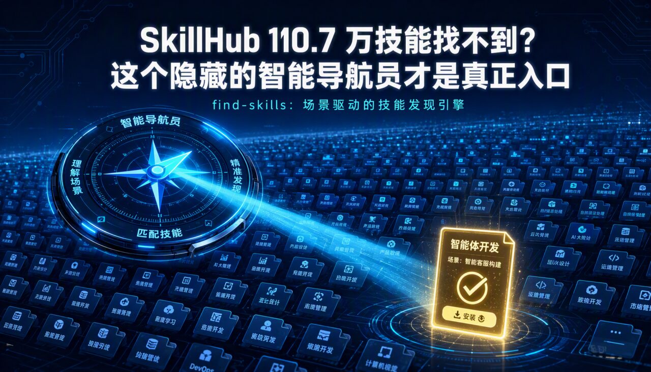 SkillHub 10.7 万技能找不到？这个隐藏的智能导航员才是真正入口