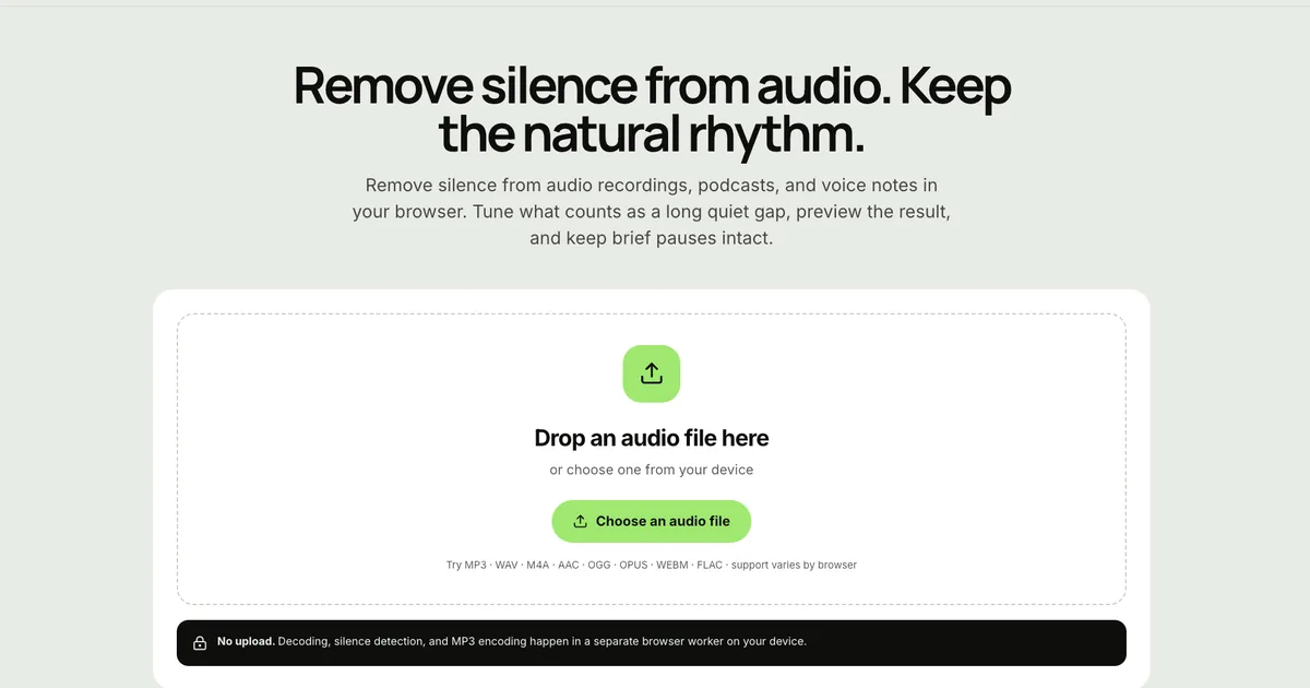 Silence Remover